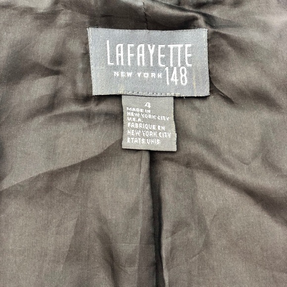 Lafayette New York Brown Wool Blazer size 4 - Picture 8 of 8